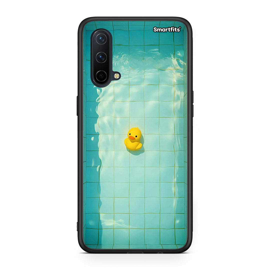 OnePlus Nord CE 5G Yellow Duck θήκη από τη Smartfits με σχέδιο στο πίσω μέρος και μαύρο περίβλημα | Smartphone case with colorful back and black bezels by Smartfits