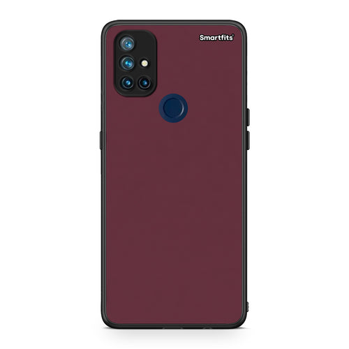 Θήκη OnePlus Nord N10 5G Muted Burgundy από τη Smartfits με σχέδιο στο πίσω μέρος και μαύρο περίβλημα | OnePlus Nord N10 5G Muted Burgundy case with colorful back and black bezels