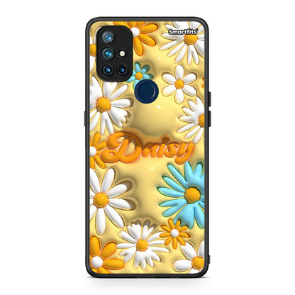 OnePlus Nord N10 5G Bubble Daisies θήκη από τη Smartfits με σχέδιο στο πίσω μέρος και μαύρο περίβλημα | Smartphone case with colorful back and black bezels by Smartfits