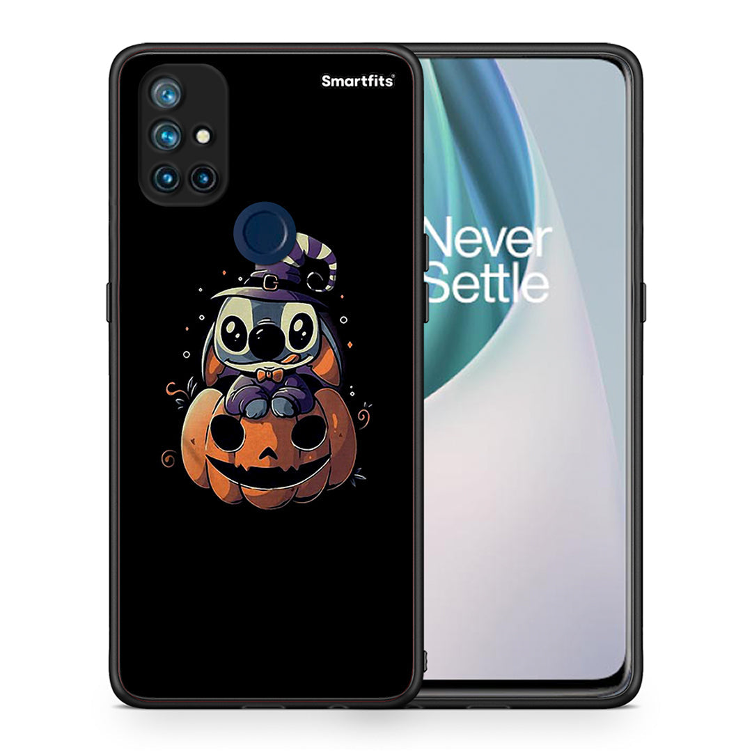 Θήκη OnePlus Nord N10 5G Halloween Stitch από τη Smartfits με σχέδιο στο πίσω μέρος και μαύρο περίβλημα | OnePlus Nord N10 5G Halloween Stitch case with colorful back and black bezels