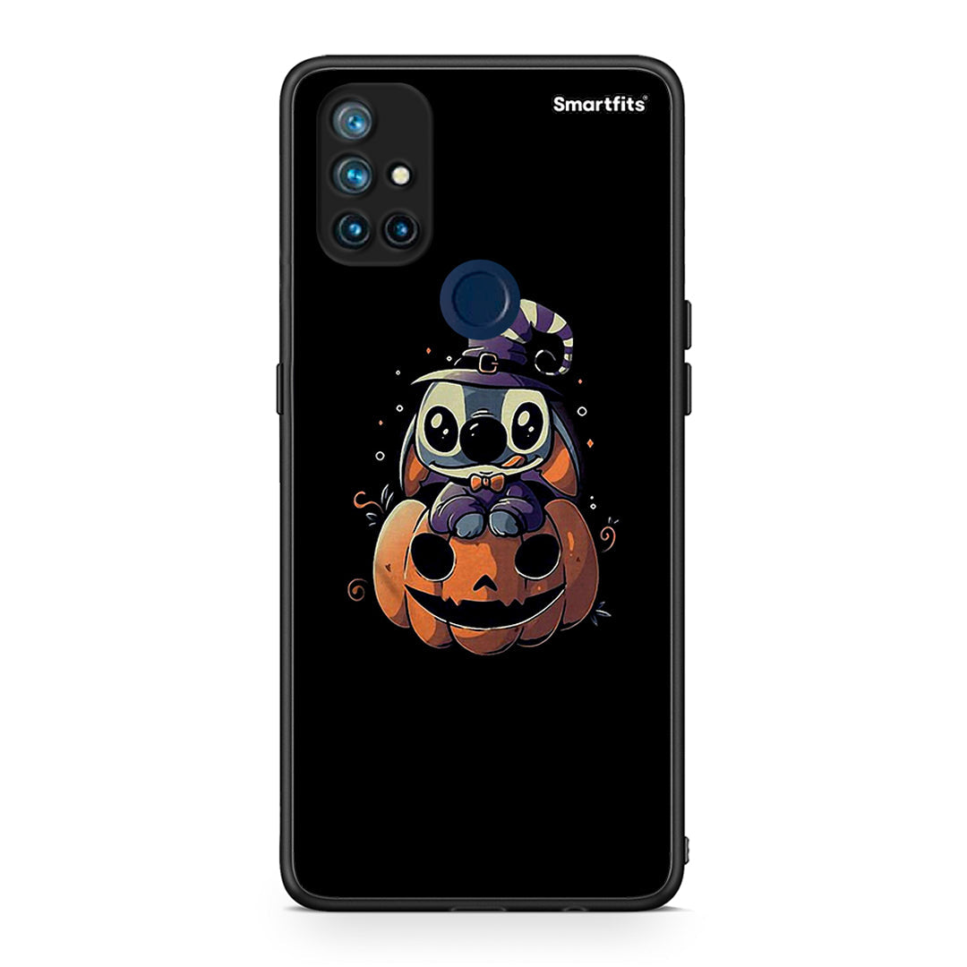 OnePlus Nord N10 5G Halloween Stitch θήκη από τη Smartfits με σχέδιο στο πίσω μέρος και μαύρο περίβλημα | Smartphone case with colorful back and black bezels by Smartfits