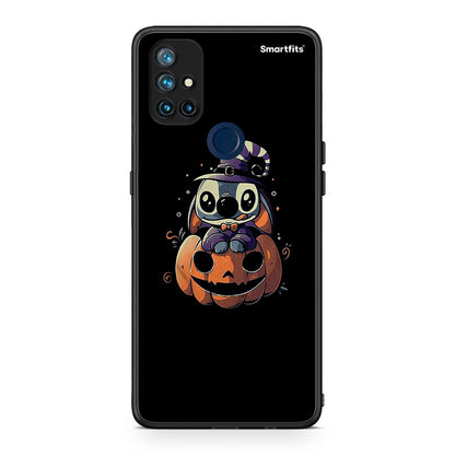 OnePlus Nord N10 5G Halloween Stitch θήκη από τη Smartfits με σχέδιο στο πίσω μέρος και μαύρο περίβλημα | Smartphone case with colorful back and black bezels by Smartfits