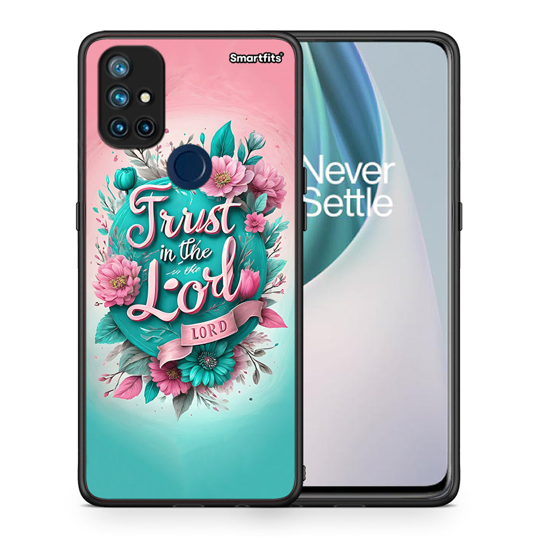 Θήκη OnePlus Nord N10 5G Lord Trust από τη Smartfits με σχέδιο στο πίσω μέρος και μαύρο περίβλημα | OnePlus Nord N10 5G Lord Trust case with colorful back and black bezels