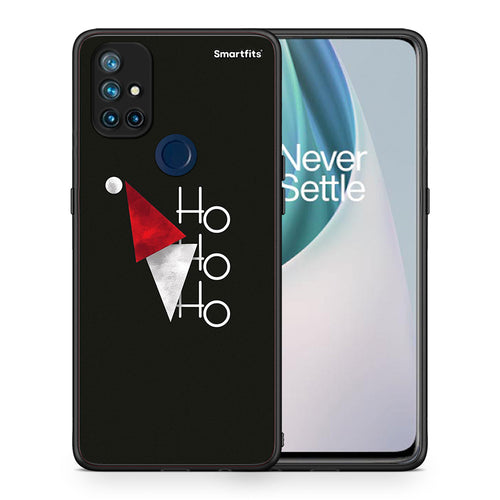 Θήκη OnePlus Nord N10 5G Minimal Christmas από τη Smartfits με σχέδιο στο πίσω μέρος και μαύρο περίβλημα | OnePlus Nord N10 5G Minimal Christmas case with colorful back and black bezels