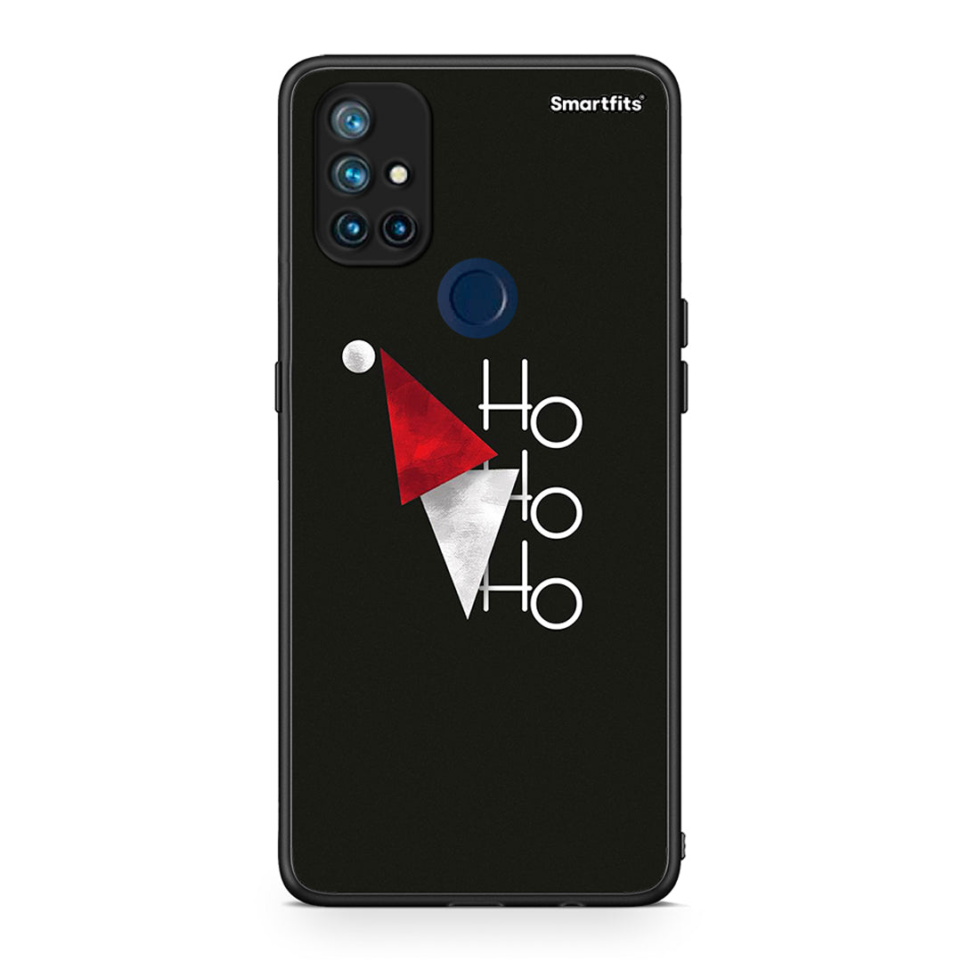 OnePlus Nord N10 5G Minimal Christmas θήκη από τη Smartfits με σχέδιο στο πίσω μέρος και μαύρο περίβλημα | Smartphone case with colorful back and black bezels by Smartfits