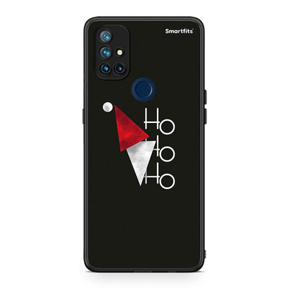 OnePlus Nord N10 5G Minimal Christmas θήκη από τη Smartfits με σχέδιο στο πίσω μέρος και μαύρο περίβλημα | Smartphone case with colorful back and black bezels by Smartfits