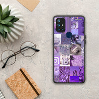 Thumbnail for Purple Aesthetic Collage - OnePlus Nord N10 5G θήκη