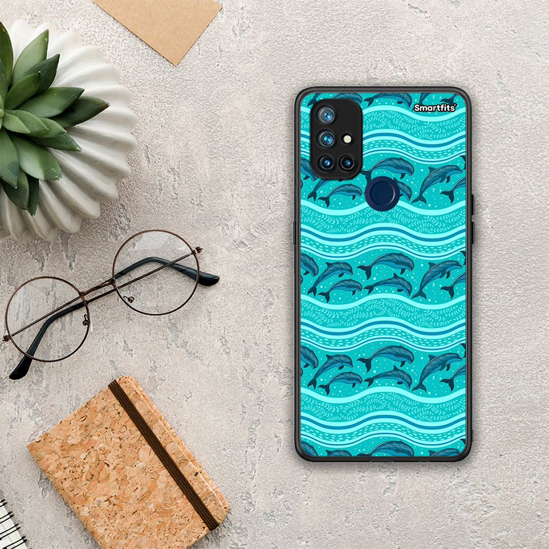 Swimming Dolphins - OnePlus Nord N10 5G θήκη