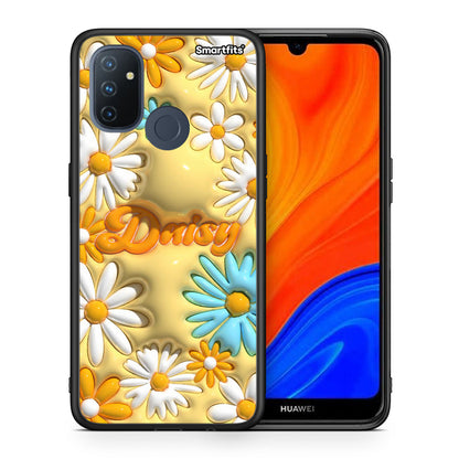 Θήκη OnePlus Nord N100 Bubble Daisies από τη Smartfits με σχέδιο στο πίσω μέρος και μαύρο περίβλημα | OnePlus Nord N100 Bubble Daisies case with colorful back and black bezels