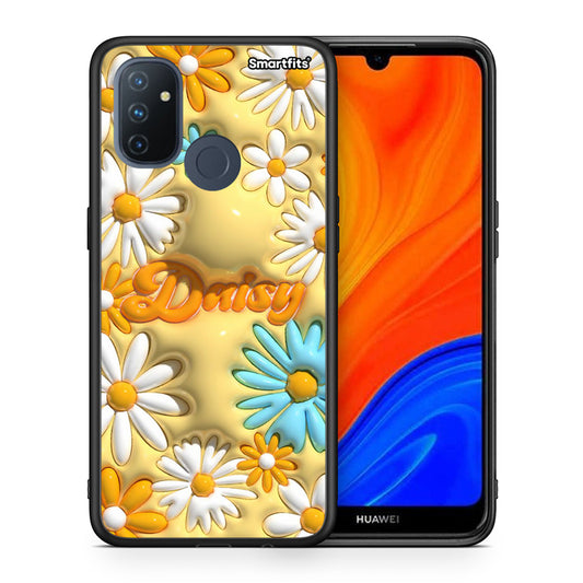 Θήκη OnePlus Nord N100 Bubble Daisies από τη Smartfits με σχέδιο στο πίσω μέρος και μαύρο περίβλημα | OnePlus Nord N100 Bubble Daisies case with colorful back and black bezels
