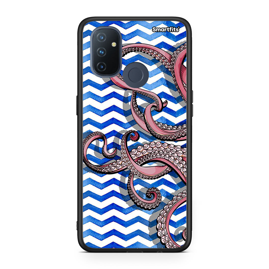 OnePlus Nord N100 Chevron Devilfish θήκη από τη Smartfits με σχέδιο στο πίσω μέρος και μαύρο περίβλημα | Smartphone case with colorful back and black bezels by Smartfits