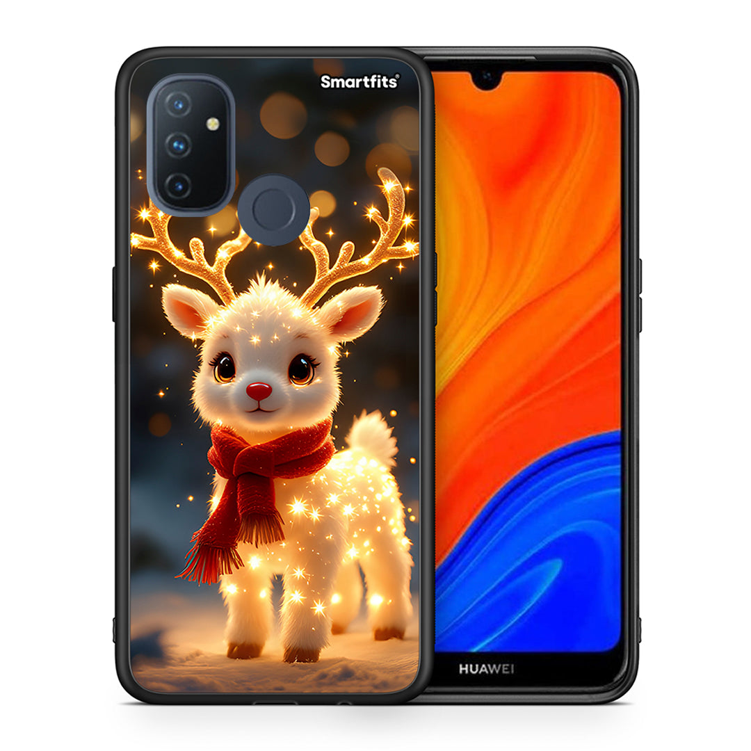 Θήκη OnePlus Nord N100 Christmas Cutie από τη Smartfits με σχέδιο στο πίσω μέρος και μαύρο περίβλημα | OnePlus Nord N100 Christmas Cutie case with colorful back and black bezels