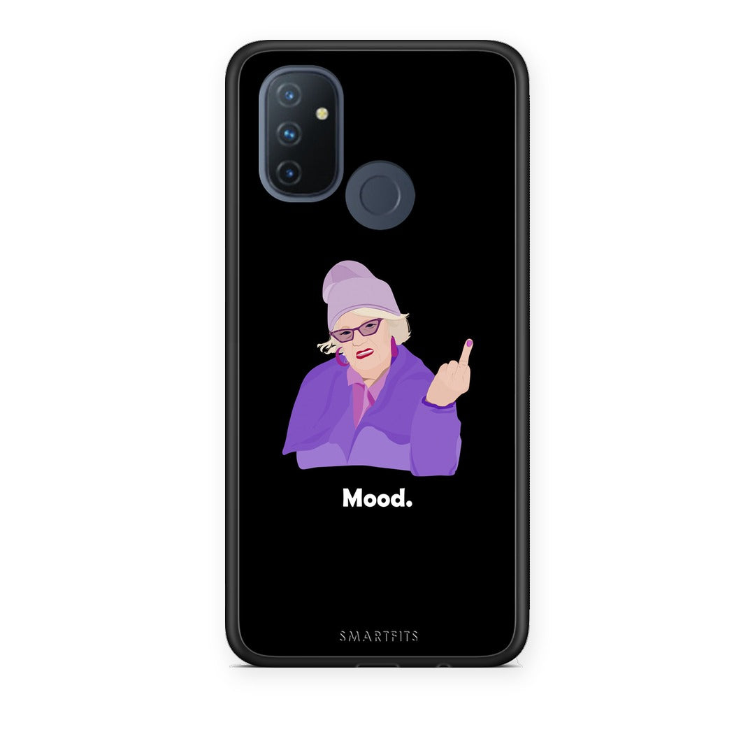 Θήκη OnePlus Nord N100 Grandma Mood Black από τη Smartfits με σχέδιο στο πίσω μέρος και μαύρο περίβλημα | OnePlus Nord N100 Grandma Mood Black case with colorful back and black bezels