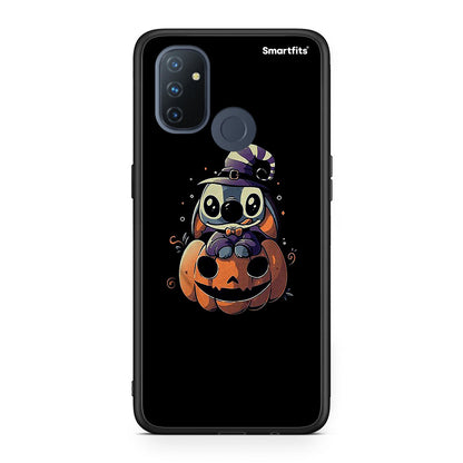 OnePlus Nord N100 Halloween Stitch θήκη από τη Smartfits με σχέδιο στο πίσω μέρος και μαύρο περίβλημα | Smartphone case with colorful back and black bezels by Smartfits