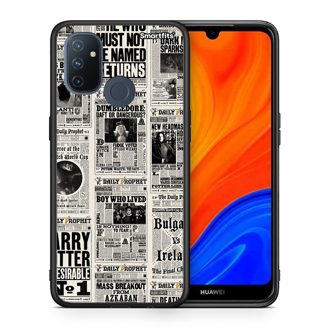 Θήκη OnePlus Nord N100 Harry Paper από τη Smartfits με σχέδιο στο πίσω μέρος και μαύρο περίβλημα | OnePlus Nord N100 Harry Paper case with colorful back and black bezels