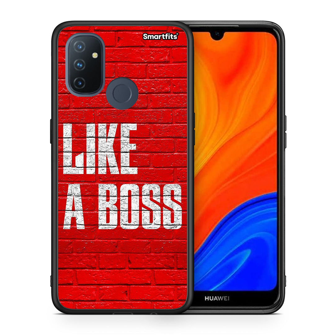 Θήκη OnePlus Nord N100 Like A Boss από τη Smartfits με σχέδιο στο πίσω μέρος και μαύρο περίβλημα | OnePlus Nord N100 Like A Boss case with colorful back and black bezels