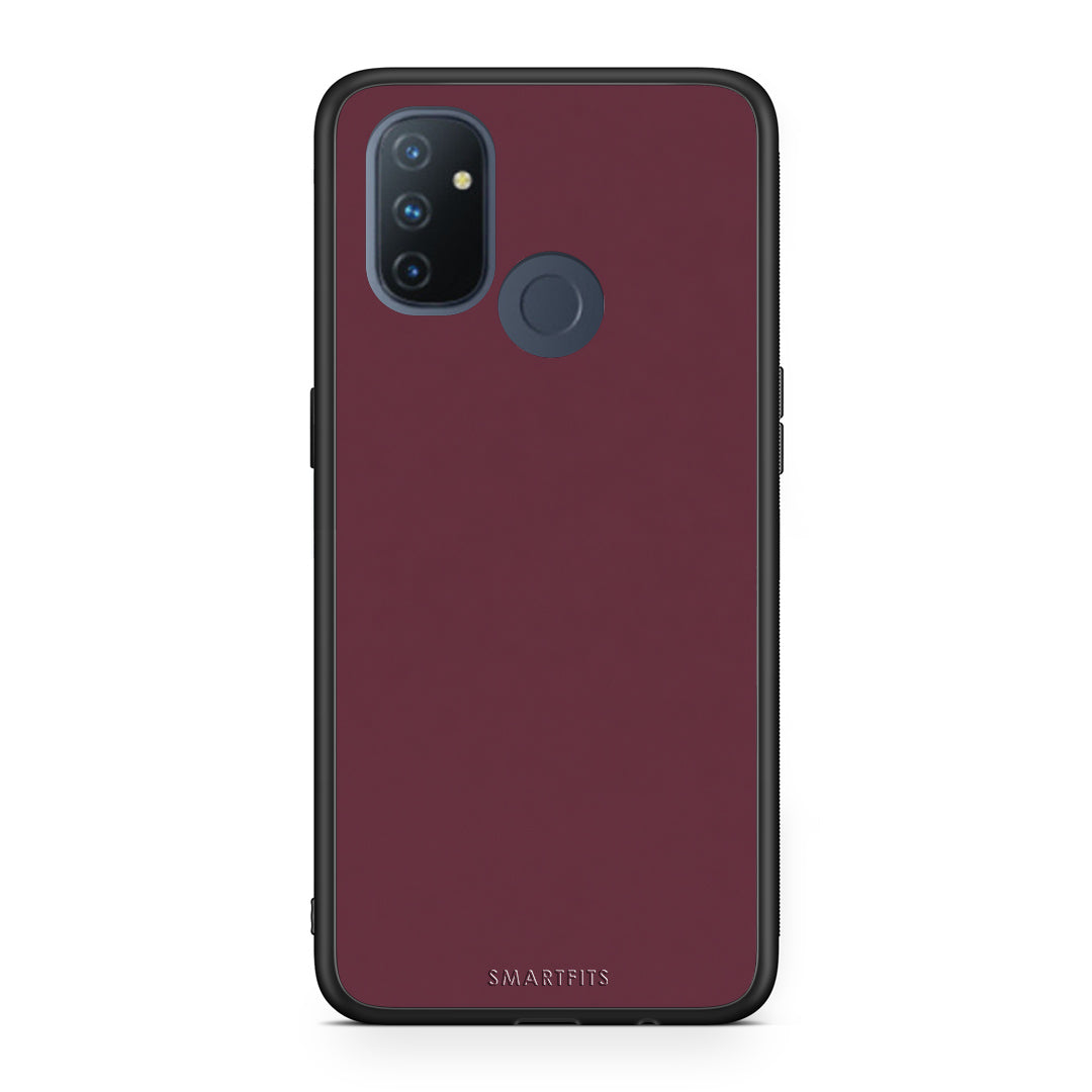 Θήκη OnePlus Nord N100 Muted Burgundy από τη Smartfits με σχέδιο στο πίσω μέρος και μαύρο περίβλημα | OnePlus Nord N100 Muted Burgundy case with colorful back and black bezels