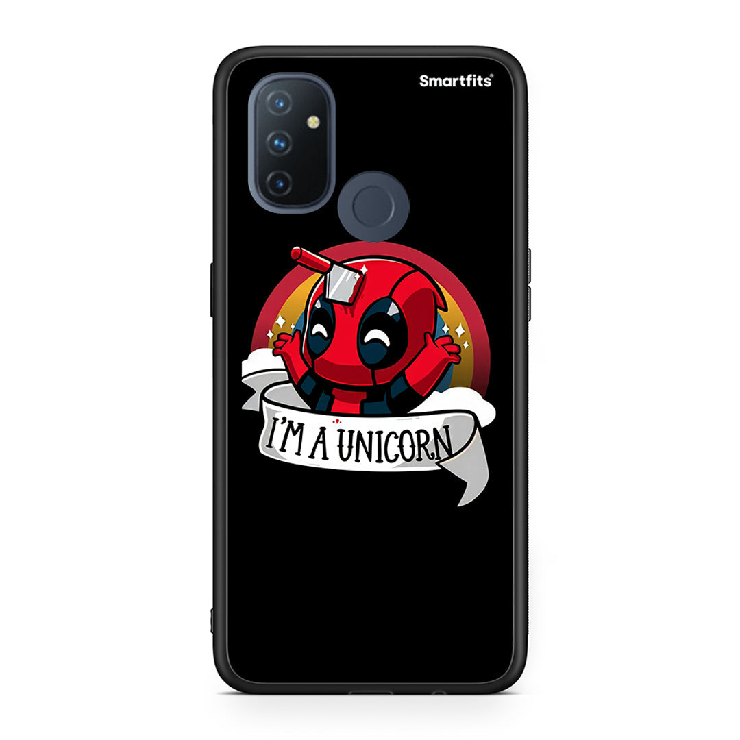 OnePlus Nord N100 Unicorn Deadpool θήκη από τη Smartfits με σχέδιο στο πίσω μέρος και μαύρο περίβλημα | Smartphone case with colorful back and black bezels by Smartfits