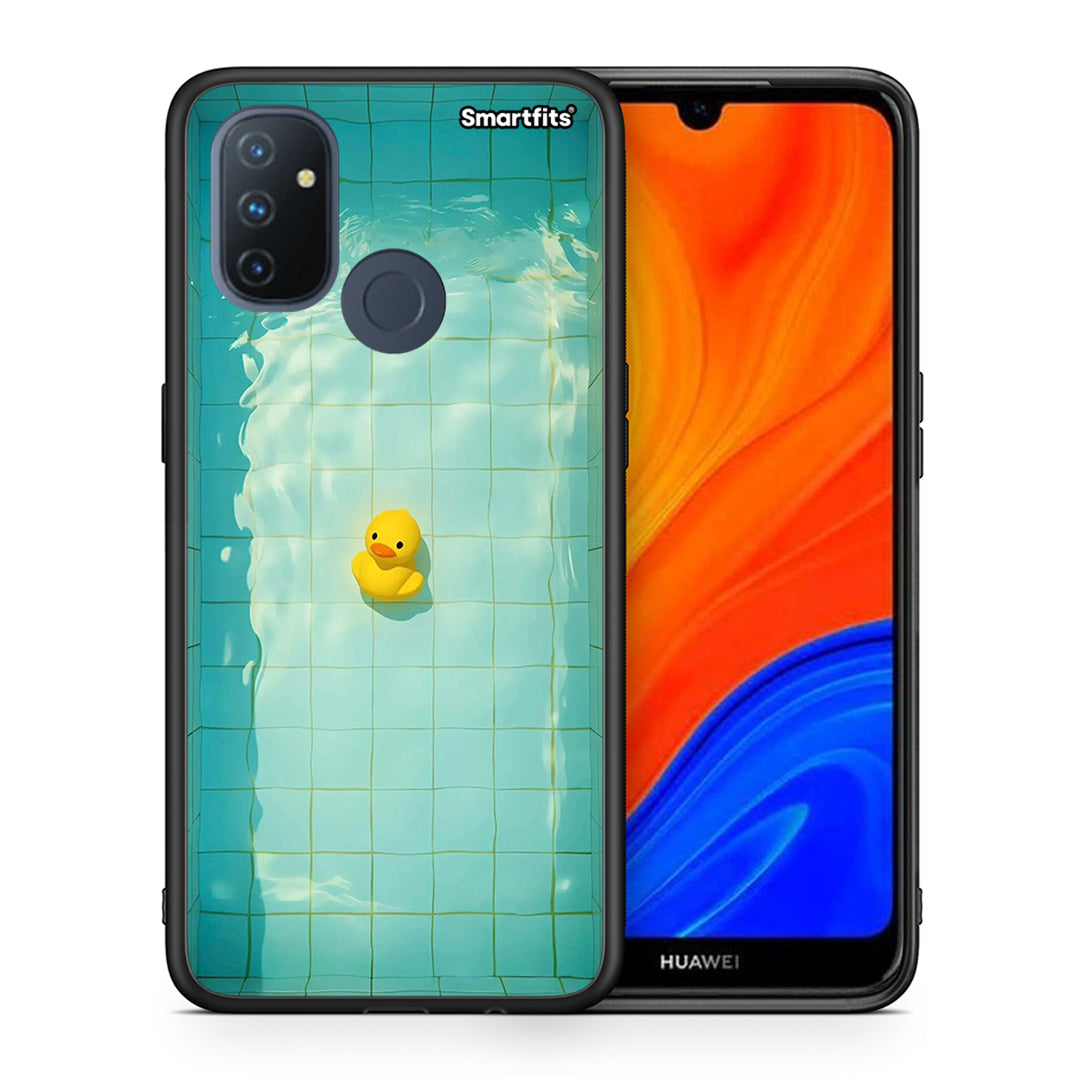 Θήκη OnePlus Nord N100 Yellow Duck από τη Smartfits με σχέδιο στο πίσω μέρος και μαύρο περίβλημα | OnePlus Nord N100 Yellow Duck case with colorful back and black bezels