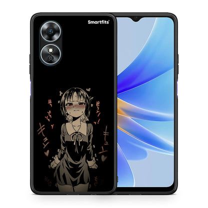 Θήκη Oppo A17 Anime Girl από τη Smartfits με σχέδιο στο πίσω μέρος και μαύρο περίβλημα | Oppo A17 Anime Girl Case with Colorful Back and Black Bezels