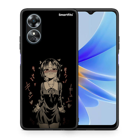 Θήκη Oppo A17 Anime Girl από τη Smartfits με σχέδιο στο πίσω μέρος και μαύρο περίβλημα | Oppo A17 Anime Girl Case with Colorful Back and Black Bezels