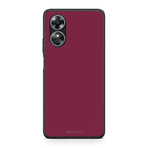 Θήκη Oppo A17 Burgundy από τη Smartfits με σχέδιο στο πίσω μέρος και μαύρο περίβλημα | Oppo A17 Burgundy case with colorful back and black bezels