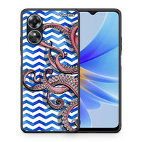 Thumbnail for Θήκη Oppo A17 Chevron Devilfish από τη Smartfits με σχέδιο στο πίσω μέρος και μαύρο περίβλημα | Oppo A17 Chevron Devilfish Case with Colorful Back and Black Bezels