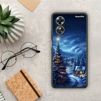 Thumbnail for Θήκη Oppo A17 Christmas Scenery από τη Smartfits με σχέδιο στο πίσω μέρος και μαύρο περίβλημα | Oppo A17 Christmas Scenery Case with Colorful Back and Black Bezels