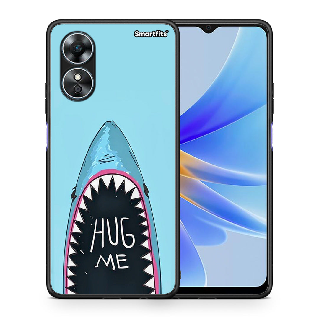 Θήκη Oppo A17 Hug Me από τη Smartfits με σχέδιο στο πίσω μέρος και μαύρο περίβλημα | Oppo A17 Hug Me Case with Colorful Back and Black Bezels