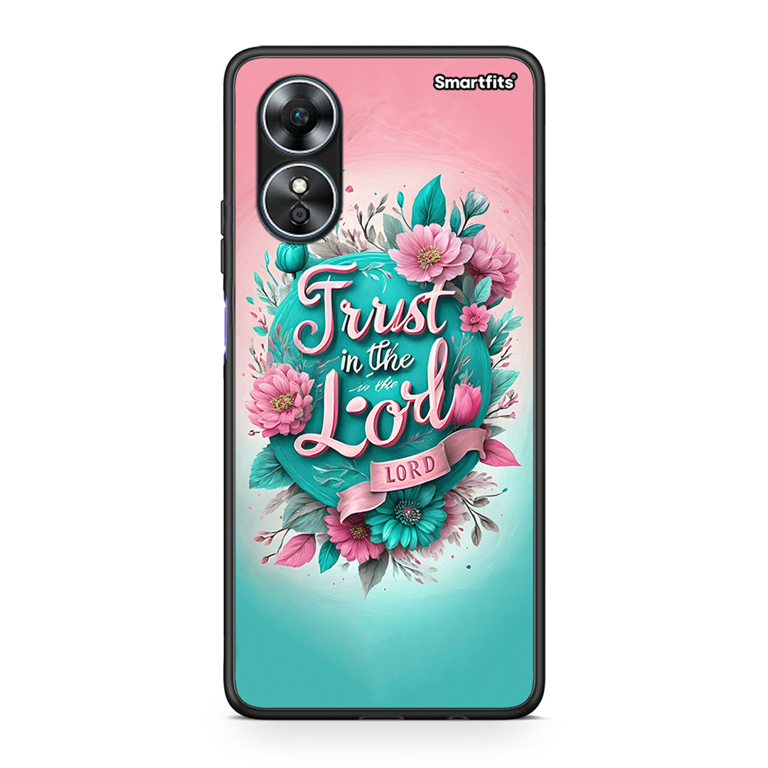 Θήκη Oppo A17 Lord Trust από τη Smartfits με σχέδιο στο πίσω μέρος και μαύρο περίβλημα | Oppo A17 Lord Trust Case with Colorful Back and Black Bezels