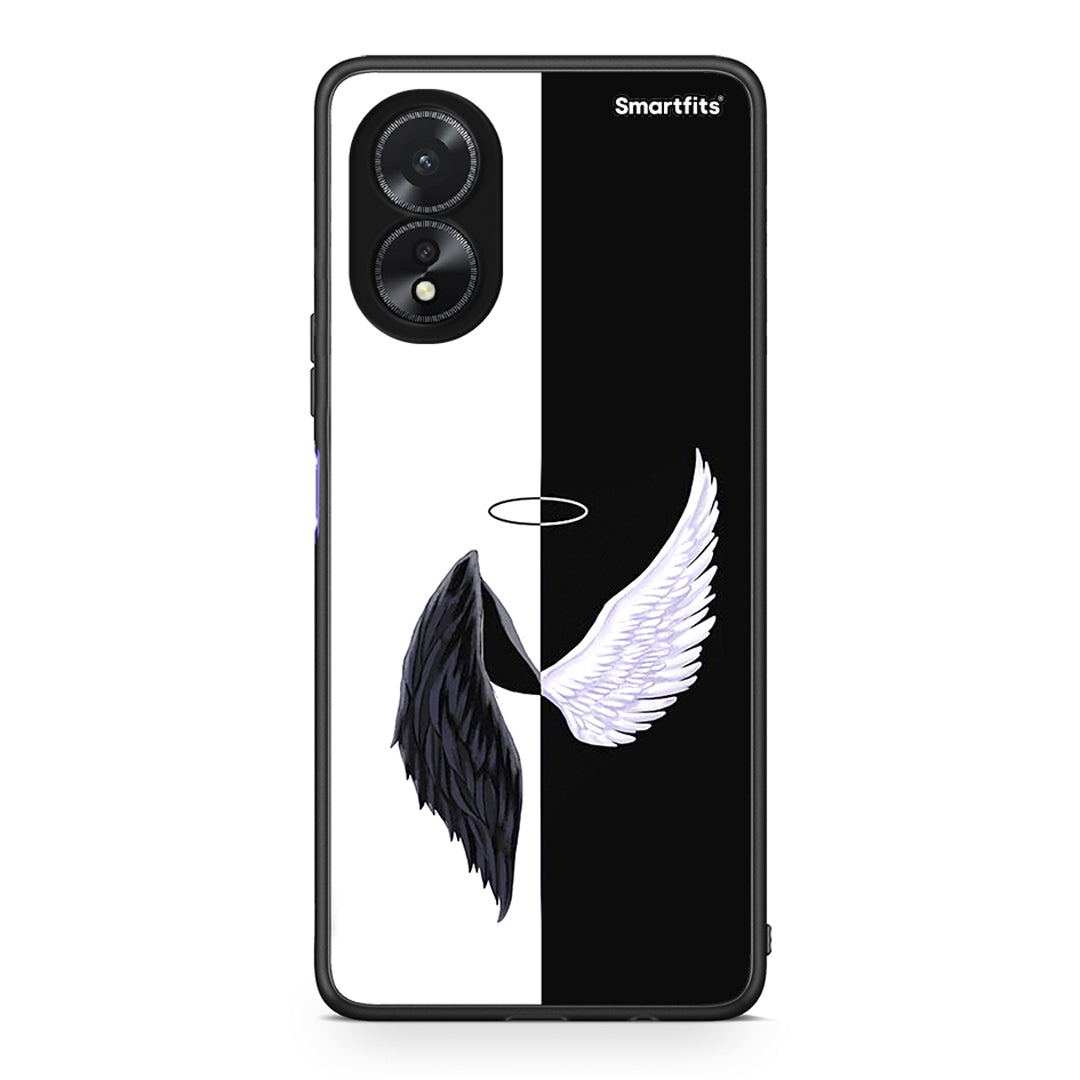 Oppo A38 Angels Demons θήκη από τη Smartfits με σχέδιο στο πίσω μέρος και μαύρο περίβλημα | Smartphone case with colorful back and black bezels by Smartfits