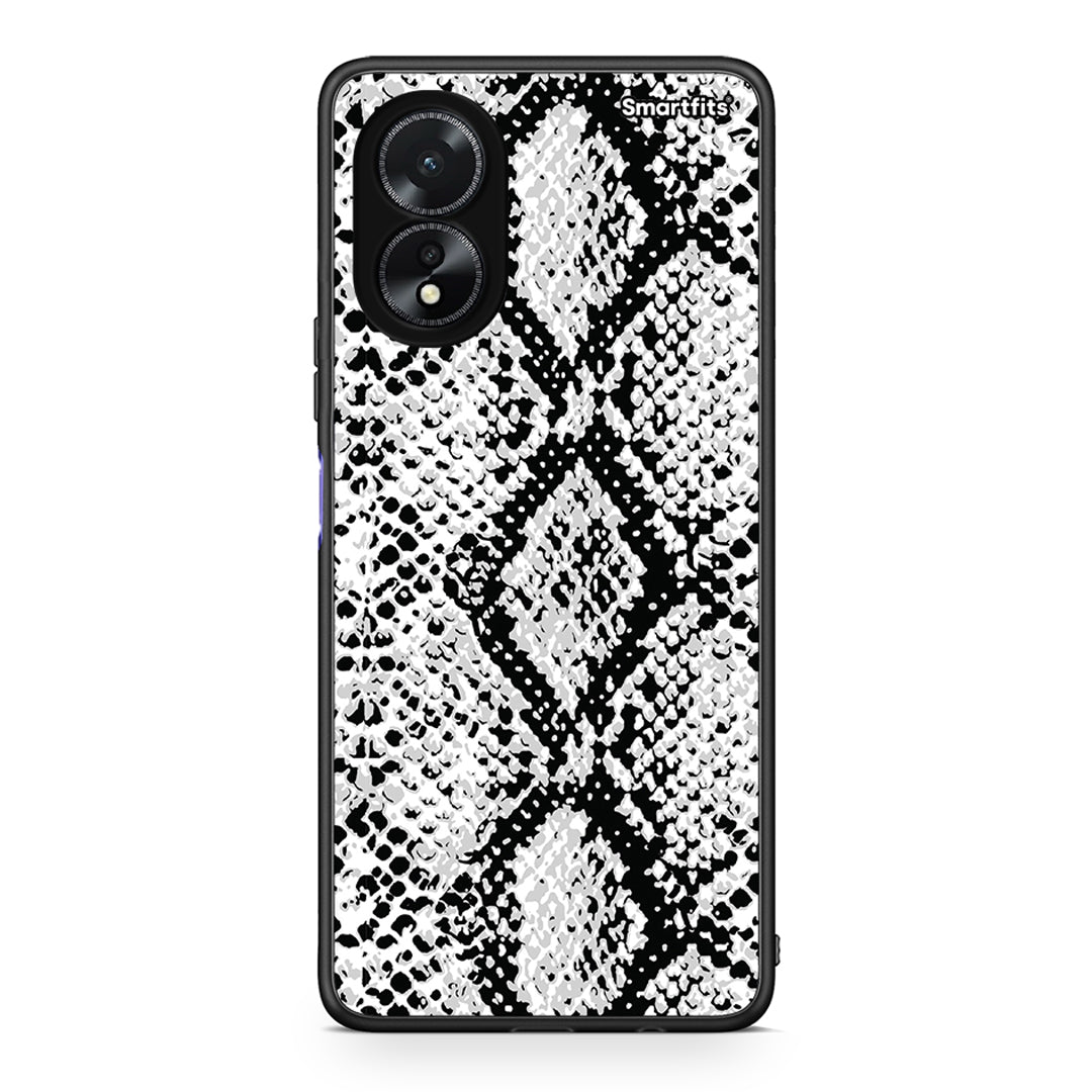 24 - Oppo A38 White Snake Animal case, cover, bumper