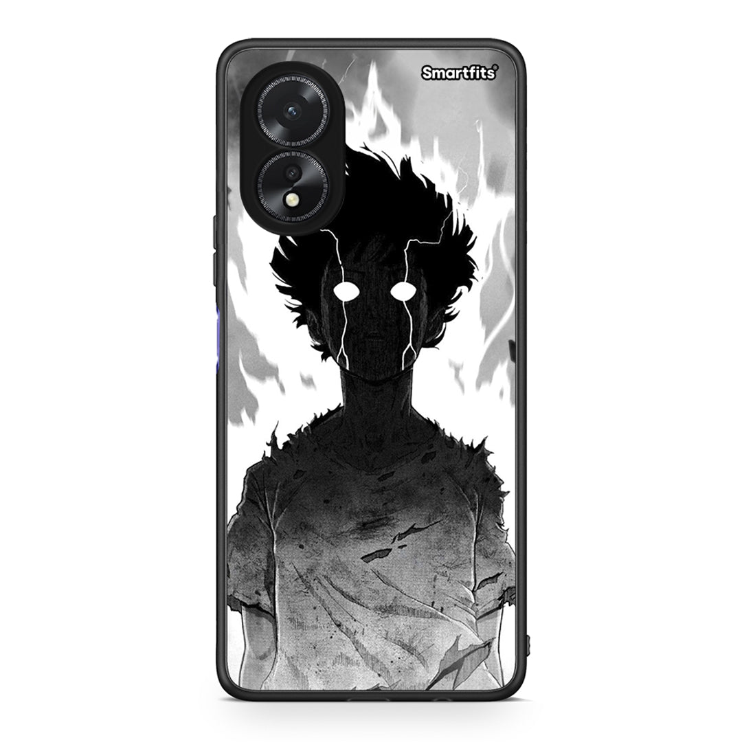 Oppo A38 Anime Boy Θήκη από τη Smartfits με σχέδιο στο πίσω μέρος και μαύρο περίβλημα | Smartphone case with colorful back and black bezels by Smartfits