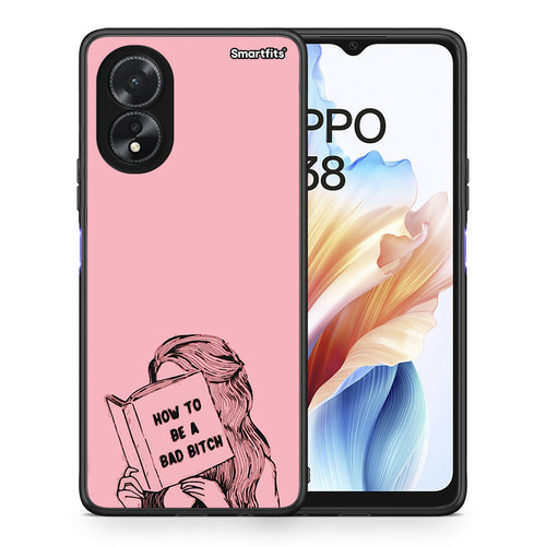 Θήκη Oppo A18 Bad Bitch από τη Smartfits με σχέδιο στο πίσω μέρος και μαύρο περίβλημα | Oppo A18 Bad Bitch case with colorful back and black bezels