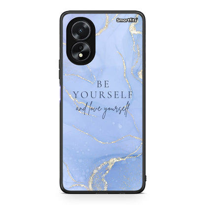 Oppo A18 Be Yourself θήκη από τη Smartfits με σχέδιο στο πίσω μέρος και μαύρο περίβλημα | Smartphone case with colorful back and black bezels by Smartfits