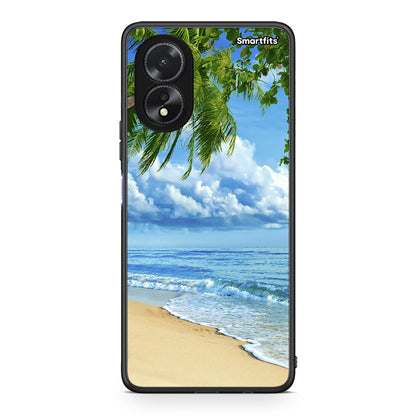 Oppo A18 Beautiful Beach θήκη από τη Smartfits με σχέδιο στο πίσω μέρος και μαύρο περίβλημα | Smartphone case with colorful back and black bezels by Smartfits