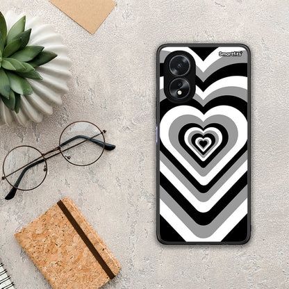 Black Hearts - Oppo A18 θήκη