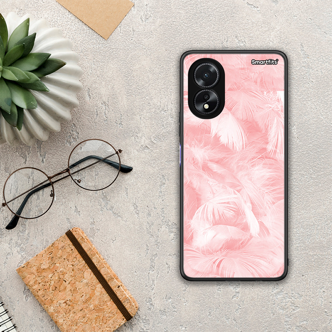 Boho Pink Feather - Oppo A18 θήκη