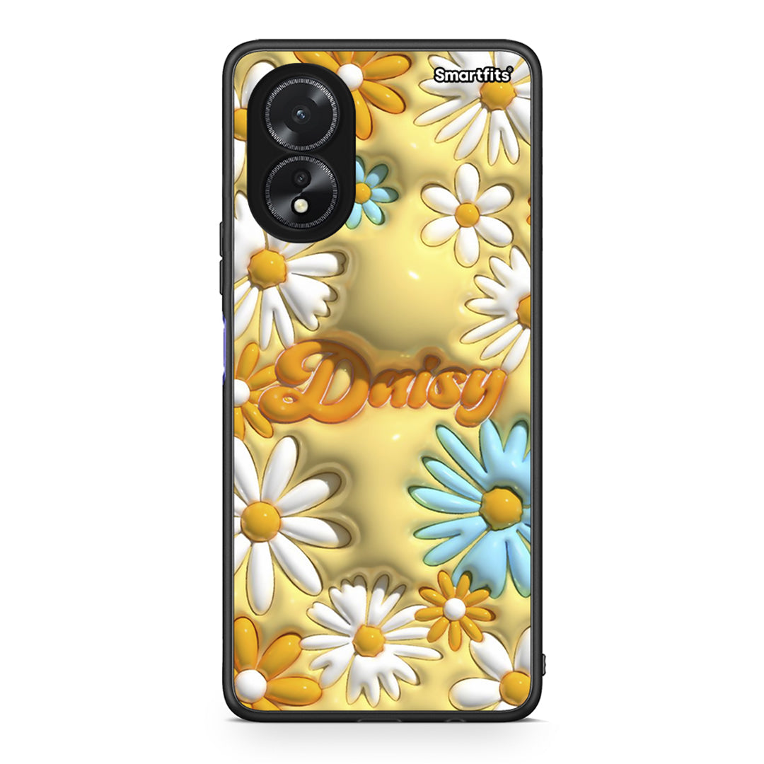 Oppo A38 Bubble Daisies θήκη από τη Smartfits με σχέδιο στο πίσω μέρος και μαύρο περίβλημα | Smartphone case with colorful back and black bezels by Smartfits