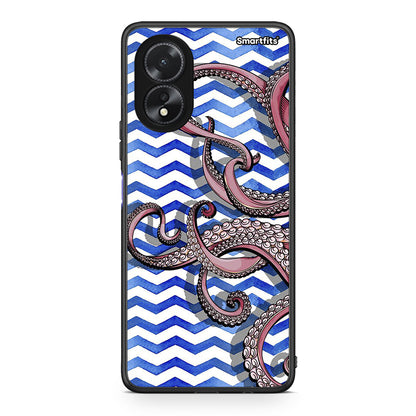 Oppo A38 Chevron Devilfish θήκη από τη Smartfits με σχέδιο στο πίσω μέρος και μαύρο περίβλημα | Smartphone case with colorful back and black bezels by Smartfits