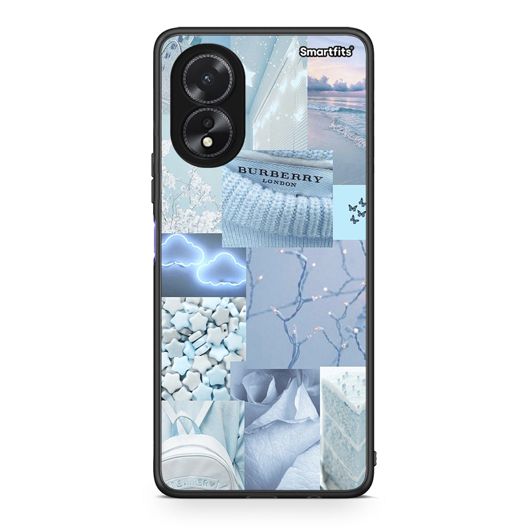 Oppo A18 Ciel Aesthetic Collage θήκη από τη Smartfits με σχέδιο στο πίσω μέρος και μαύρο περίβλημα | Smartphone case with colorful back and black bezels by Smartfits