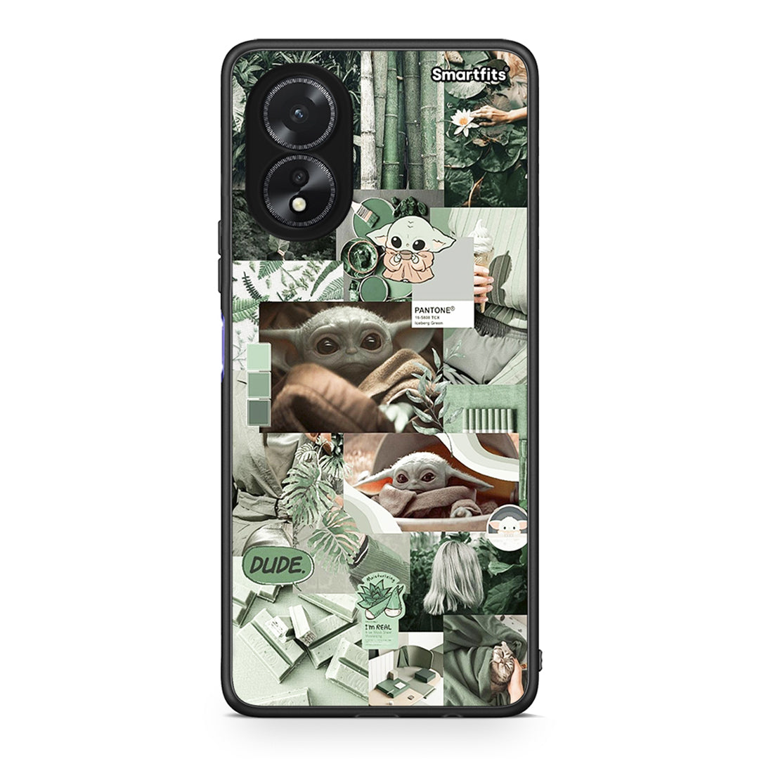 Oppo A18 Collage Dude Θήκη Αγίου Βαλεντίνου από τη Smartfits με σχέδιο στο πίσω μέρος και μαύρο περίβλημα | Smartphone case with colorful back and black bezels by Smartfits