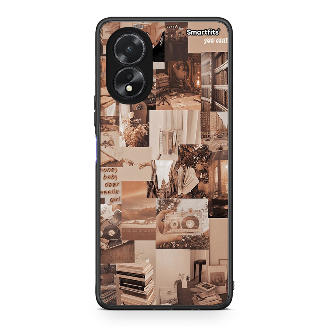 Oppo A38 Collage You Can Θήκη Αγίου Βαλεντίνου από τη Smartfits με σχέδιο στο πίσω μέρος και μαύρο περίβλημα | Smartphone case with colorful back and black bezels by Smartfits