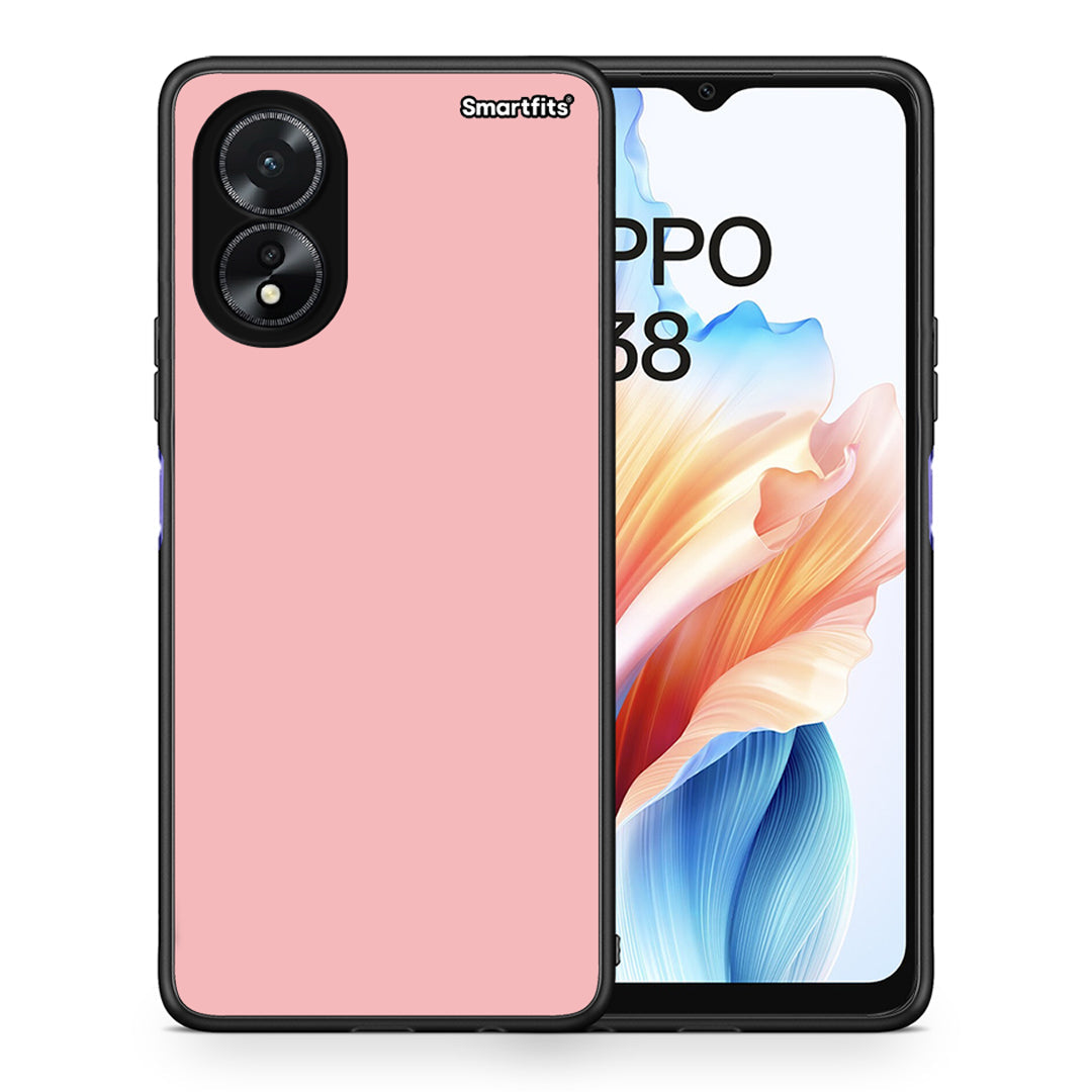 Θήκη Oppo A38 Nude Color από τη Smartfits με σχέδιο στο πίσω μέρος και μαύρο περίβλημα | Oppo A38 Nude Color case with colorful back and black bezels
