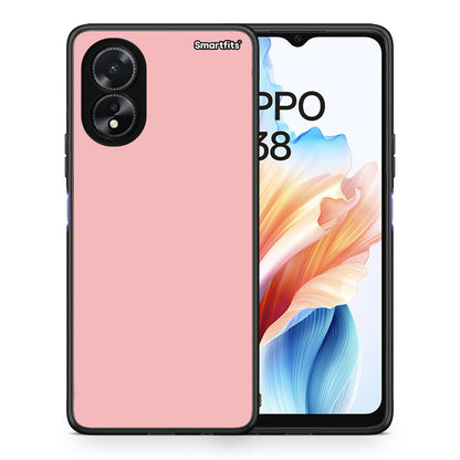 Θήκη Oppo A38 Nude Color από τη Smartfits με σχέδιο στο πίσω μέρος και μαύρο περίβλημα | Oppo A38 Nude Color case with colorful back and black bezels