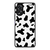 Thumbnail for Oppo A18 Cow Print θήκη από τη Smartfits με σχέδιο στο πίσω μέρος και μαύρο περίβλημα | Smartphone case with colorful back and black bezels by Smartfits