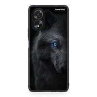 Thumbnail for Oppo A38 Dark Wolf θήκη από τη Smartfits με σχέδιο στο πίσω μέρος και μαύρο περίβλημα | Smartphone case with colorful back and black bezels by Smartfits
