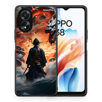 Thumbnail for Θήκη Oppo A18 Dragons Fight από τη Smartfits με σχέδιο στο πίσω μέρος και μαύρο περίβλημα | Oppo A18 Dragons Fight case with colorful back and black bezels