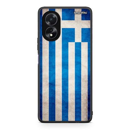 4 - Oppo A18 Greeek Flag case, cover, bumper