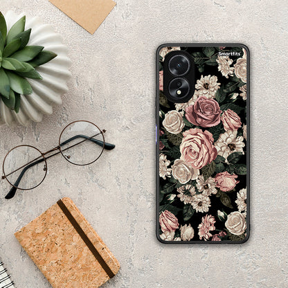 Flower Wild Roses - Oppo A38 θήκη